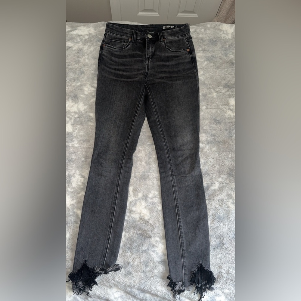 blancNYC black distressed jeans